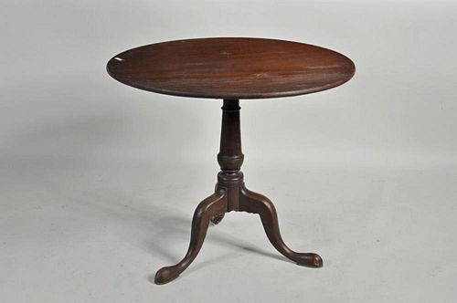 MAHOGANY TILT TOP TEA TABLEMahogany