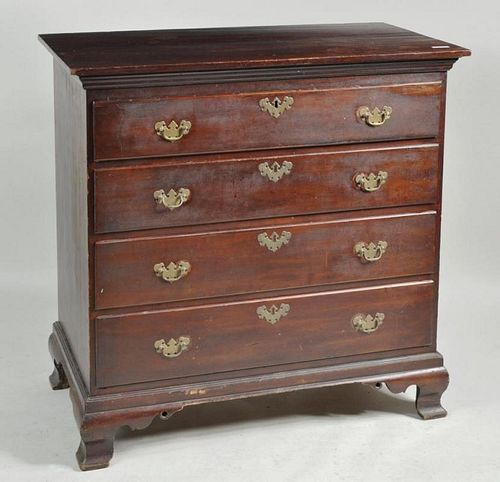 CHIPPENDALE CHERRY FOUR DRAWER