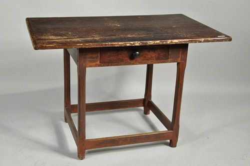 COUNTRY TAVERN TABLE, ONE DRAWER,