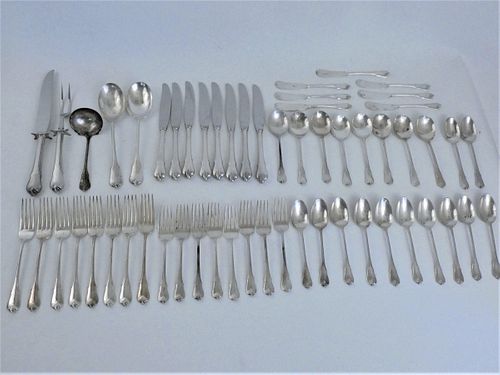 WALLACE STERLING FLATWARE SET LOTUSWallace 38398c