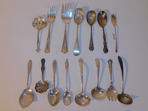 15 FANCY STERLING SERVING PIECES15