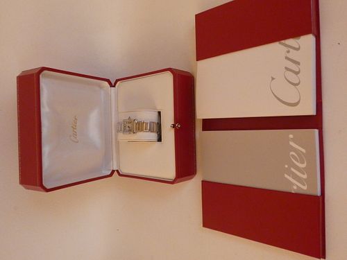 CARTIER 18K GOLD LADIES TANK WATCHCartier 3839e3