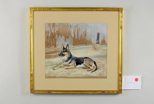 R.W. BINKS PORTRAIT OF GERMAN SHEPARD