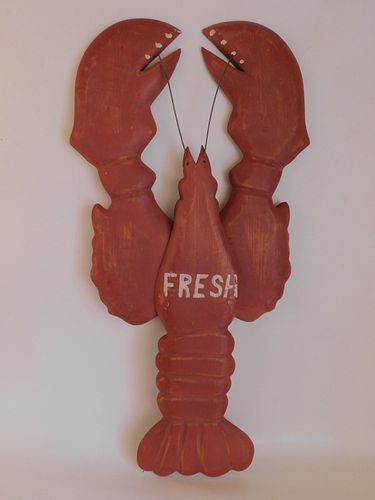 BACLE WOOD LOBSTER PLAQUELarge