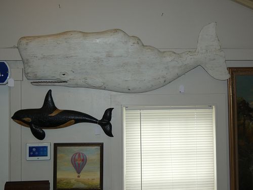 MIKE BACLE 6 FOOT WHALE PLAQUEContemporary 383a1b