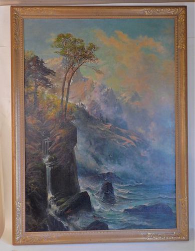 CARL WEBER LANDSCAPE PAINTINGLarge 383a69