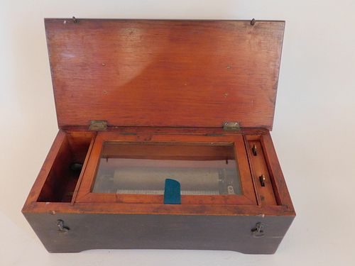 ANTIQUE SWISS CYLINDER MUSIC BOXSmall 383a72