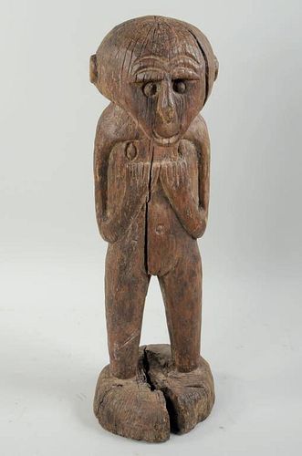 AFRICAN CARVED WOOD FIGUREAfrican 383a96