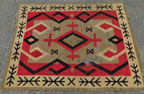 ANTIQUE NAVAJO RUG19th century 383b49