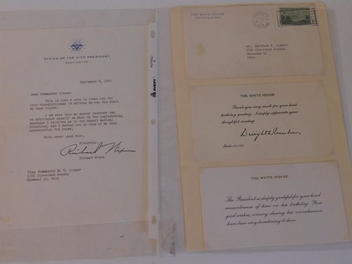 NIXON & EISENHOWER SIGNATURESLot