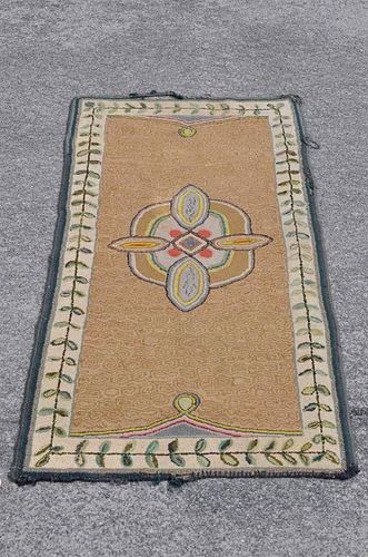 FOLK ART HOOKED RUG AMERICANFolk 383ba4