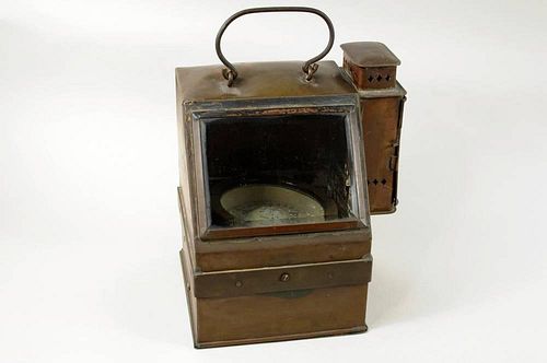 WWII US NAVY LIFEBOAT BINNACLE, COMPASSWWII