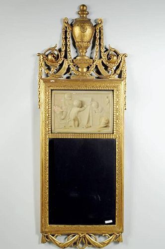 CONTINENTAL CARVED GILT MIRRORContinental 383d27