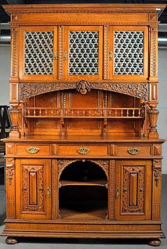 RENAISSANCE REVIVAL CARVED OAK 383d29