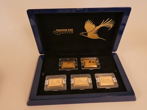 FIJI 5 GRAM GOLD BARS COLLECTIONCased 383d52