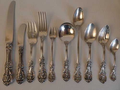 FRANCIS 1ST STERLING FLATWARE SET FOR