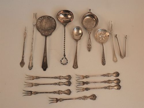 16 STERLING SILVER FLATWARE ITEMSIncludes 383d6b