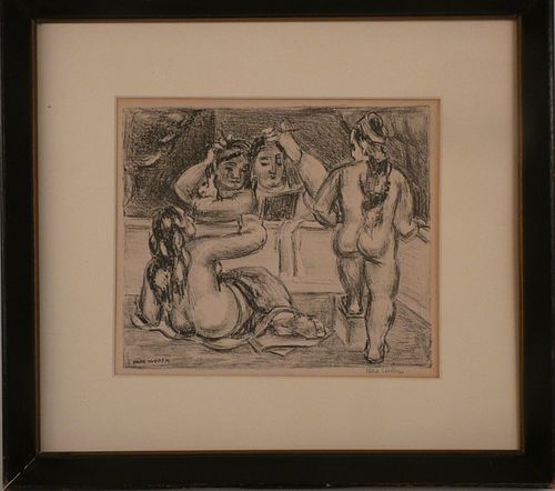 MAX WEBER PRINT NUDESOriginal signed