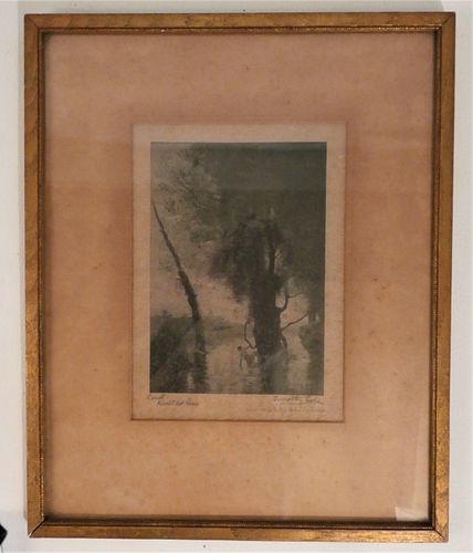 COROT LITHOGRAPH OF NYMPHS19th 383d6f