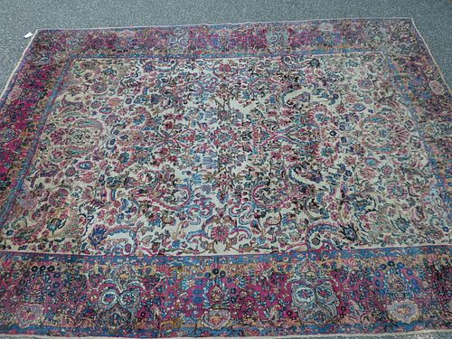 OLD KIRMAN FLORAL RUGOld Kirman 383d93