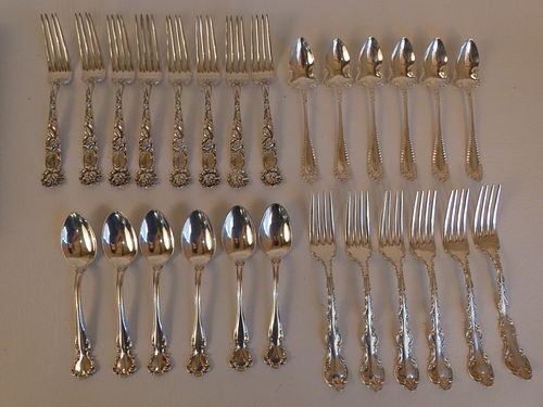 26 PIECES FANCY STERLING FLATWAREIncludes 383d9d