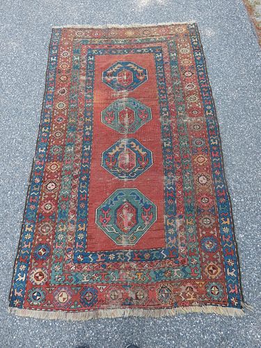 ANTIQUE KARABAGH SCATTER RUGAntique 383db8