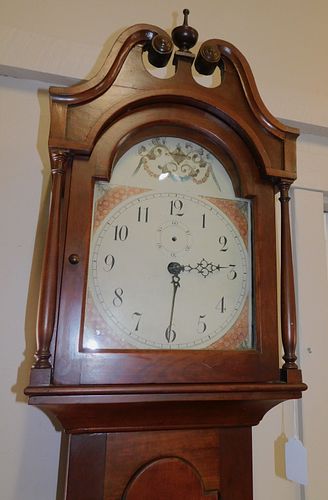 PERIOD MAHOGANY TALL CLOCK18th 383dc5