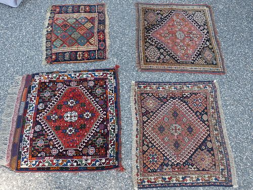4 ANTIQUE MATSLot of 4 antique mats