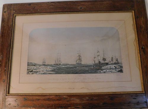 RIGHT WHALING PRINT AFTER RUSSELL