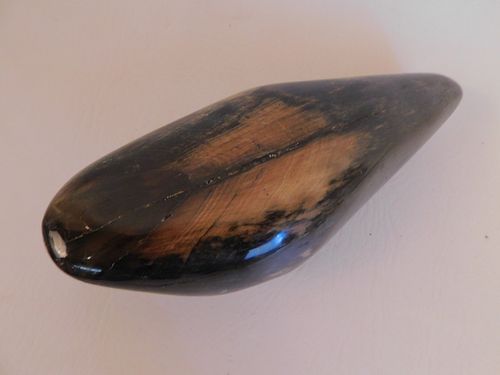 FOSSILIZED WHALE TOOTHLarge ancient