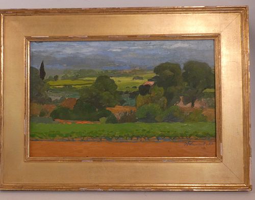 DB SCHWARTZ FRENCH LANDSCAPE PAINTINGFrench