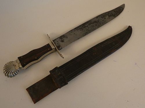 ANTIQUE BOWIE KNIFE19th century clip