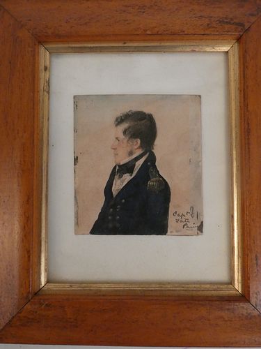 ANTIQUE PORTRAIT OF MILITARY OFFICERCirca