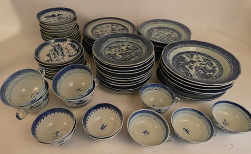 CHINESE CANTON PLATES CUPSLarge 383ece