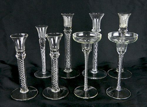 8 CRYSTAL CANDLESTICKS8 Crystal 383f2d