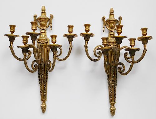 PAIR OF EMPIRE STYLE GILT WALL