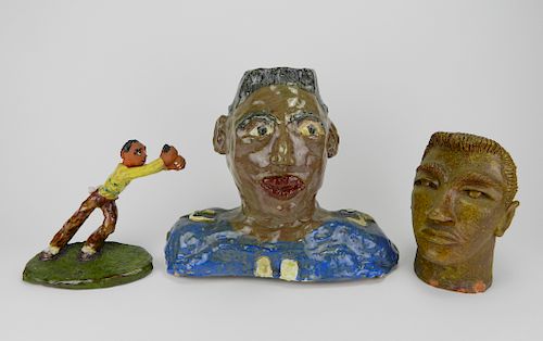 3 CERAMIC SCULPTURES3 Ceramic sculptures  383ff7