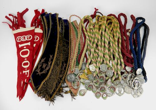 I. O. O. F. MEDALS, COLLARS AND