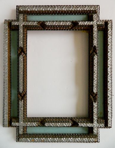 TRAMP ART FRAMETramp Art frame- 5 chip-carved