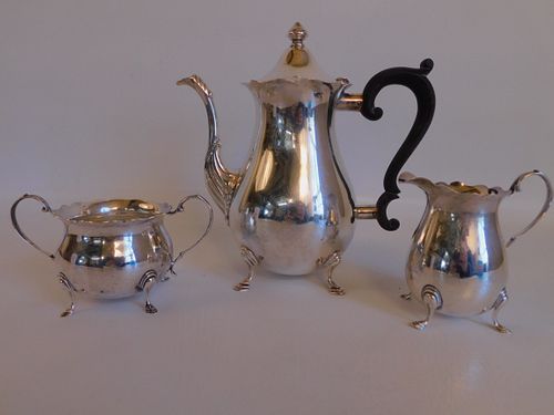 3 PIECE STERLING TEA SET3 piece