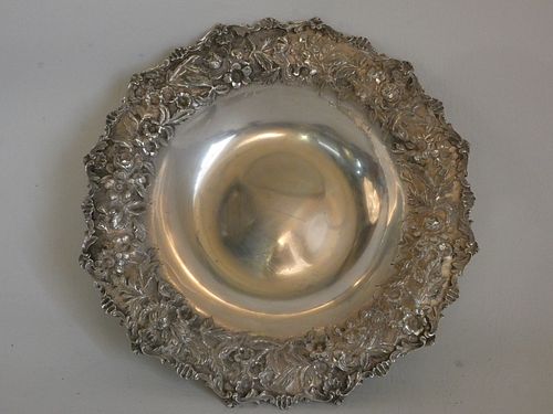 S. KIRK REPOUSSE STERLING BOWLFloral