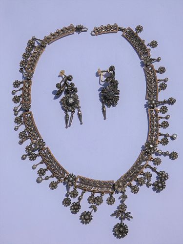 HUNGARIAN GILT SILVER GYPSY NECKLACE 384112