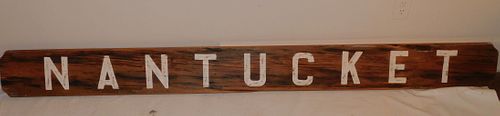 LARGE OLD NANTUCKET SIGNLong antique 384147