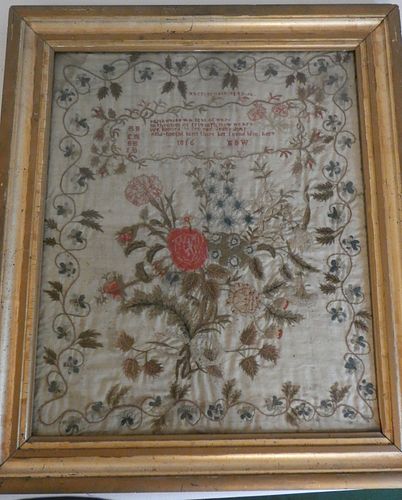 1816 EMBROIDERED PICTURE - BRODIEFramed