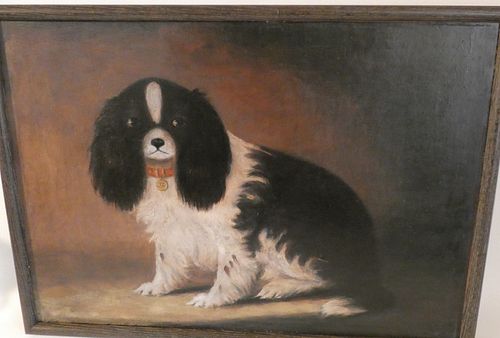 OIL PAINTING OF SPANIEL DOGOil 3841e1