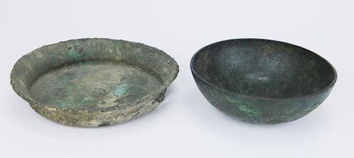 2 ROMAN BRONZE BOWLSRoman bronze bowl