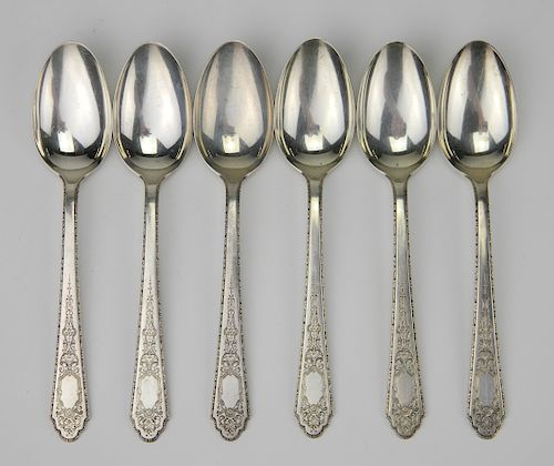 SET OF 6 LUNT STERLING SILVER TEASPOONSSet 38426e