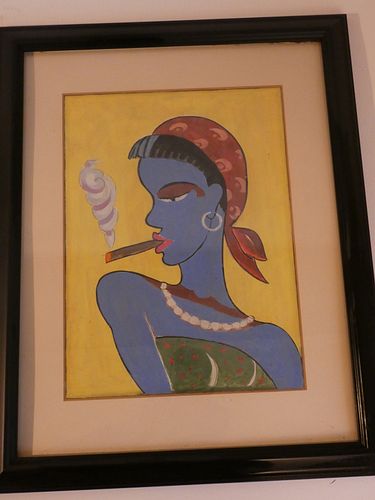 CLAUDE AUBERT CUBAN PAINTINGCuban 384282