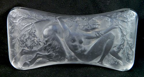 LALIQUE FROSTED GLASS BUVARDLalique 3842a1