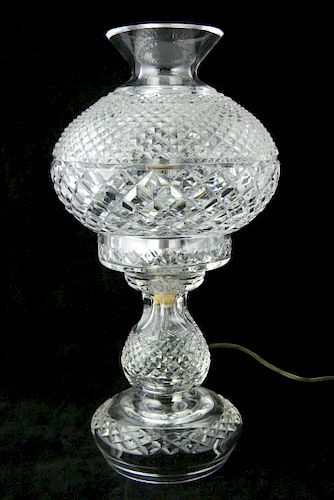 WATERFORD CUT GLASS TABLE LAMPWaterford